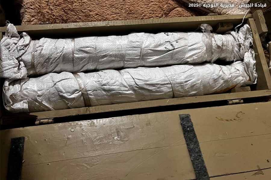 الصواريخ التي ضبطها الجيش اللبناني في صيدا- الزهراني.