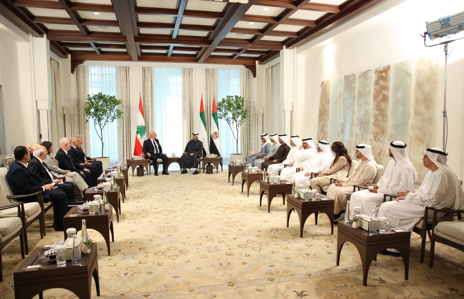 القمة اللبنانية الإماراتية في أبوظبي.