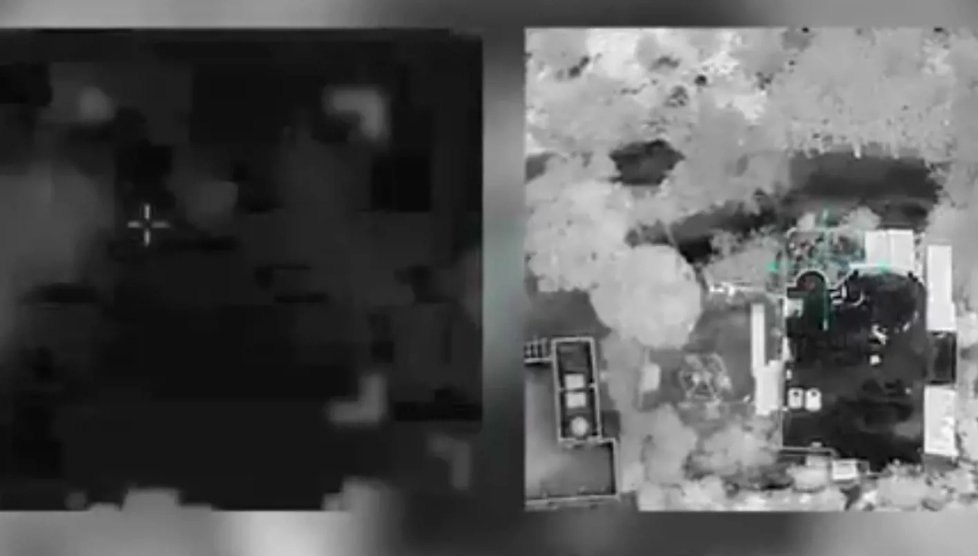 لقطة من الفيديو الذي نشره أدرعي.