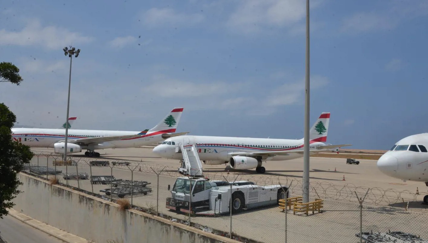 طيران الشرق الأوسط في مطار بيروت  (حسام شبارو).