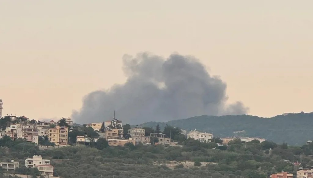 قصف إسرائيلي على جنوب لبنان (تواصل اجتماعي).