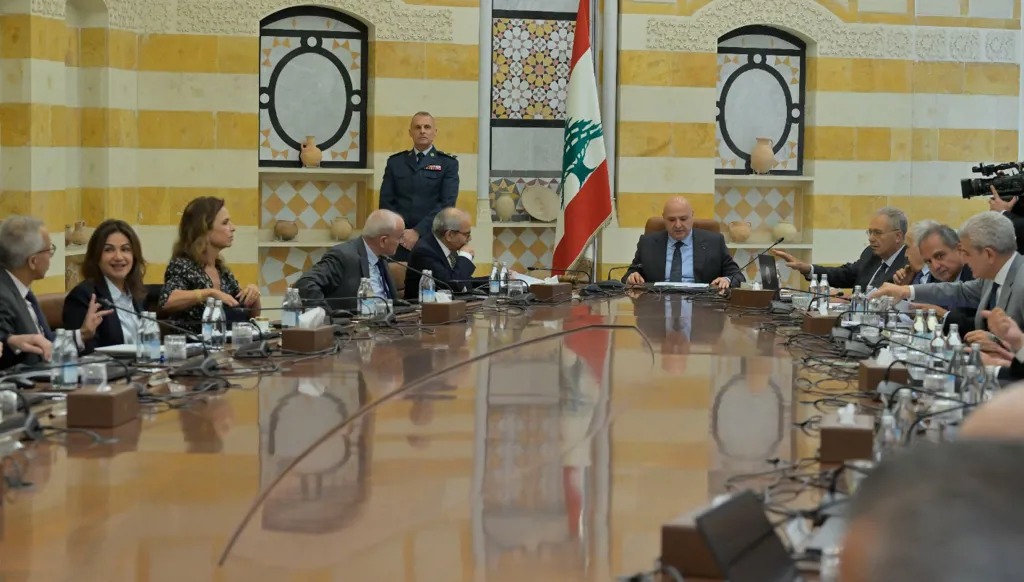 مجلس الوزراء منعقداً برئاسة الرئيس جوزف عون.