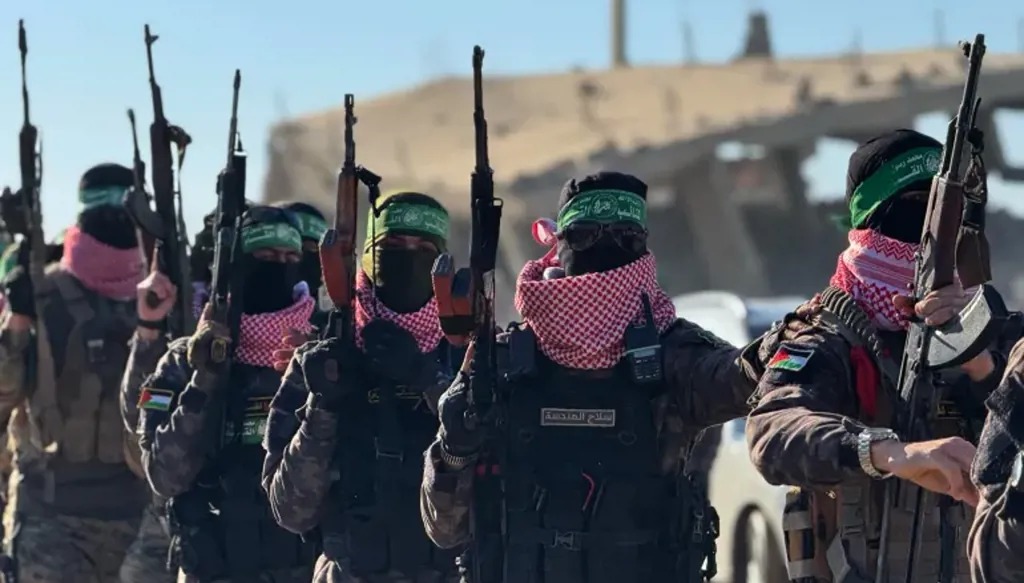 عناصر من حركة حماس في قطاع غزة (وكالات).