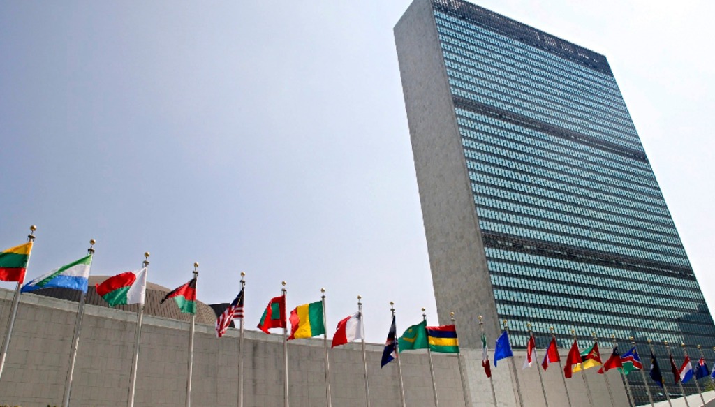 مبنى الجمعية العامة للأمم المتحدة في نيويورك.