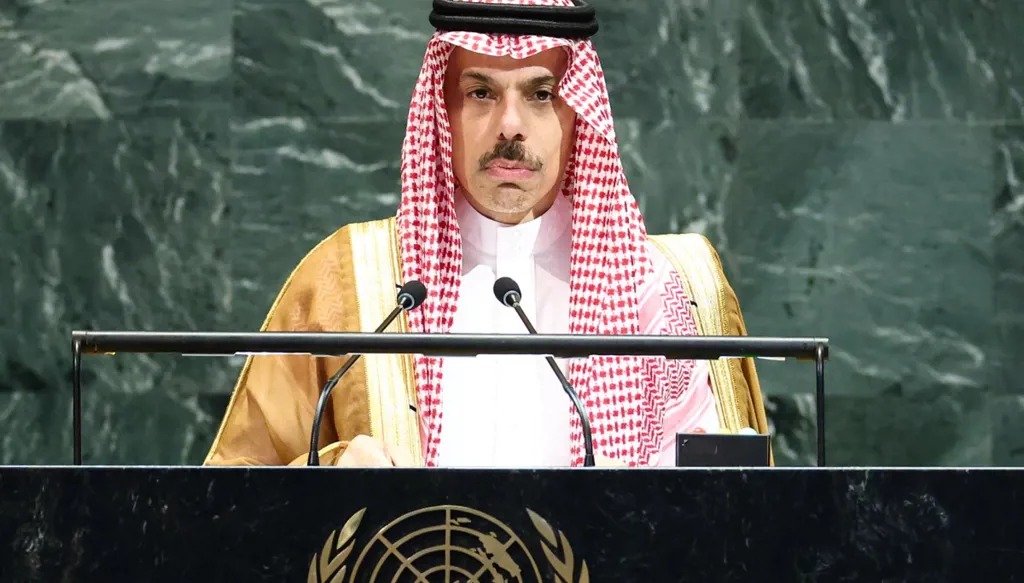 وزير الخارجية السعودي الأمير فيصل بن فرحان. (أف ب)