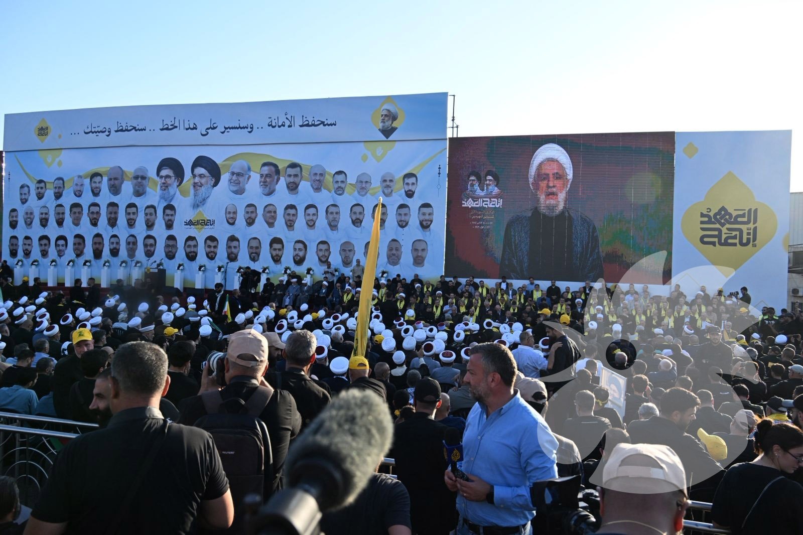 حزب الله أحيا السنوية الأولى لاغتيال نصرالله وصفي الدين (حسام شبارو).