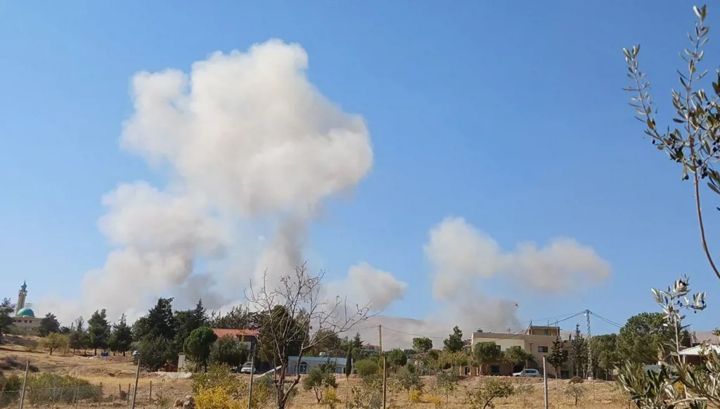 الغارات الإسرائيلية على البقاع أمس.