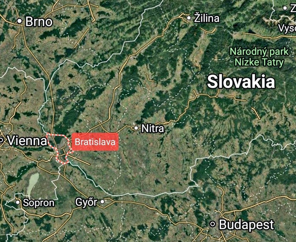 خريطة المنطقة حيث وقع الحادث (إكس).