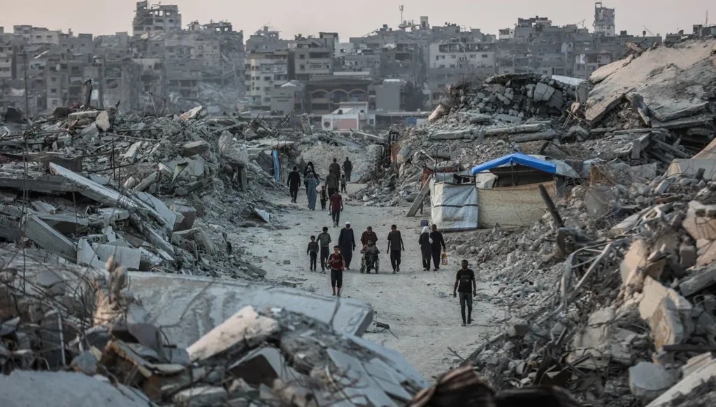 مشهد من قطاع غزة (أ ف ب)