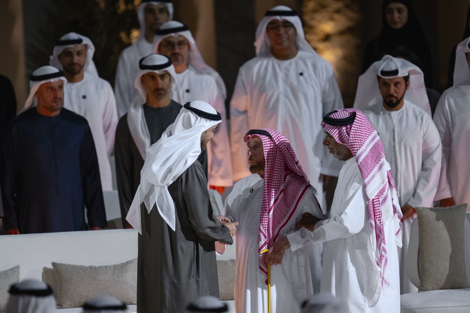 من المكرمين بالجائزة (مكتب أبوظبي الإعلامي).