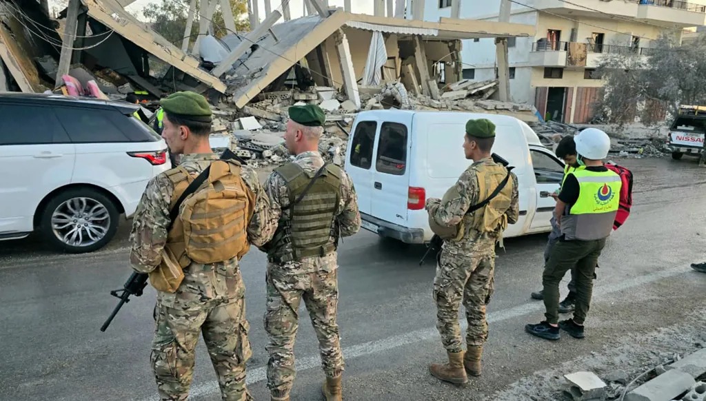 عناصر من الجيش اللبناني في الجنوب.