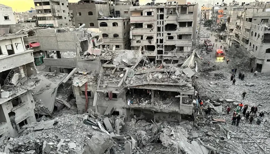 الدمار في غزة.