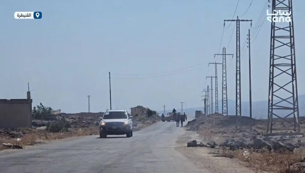 حاجز إسرائيلي في القنيطرة (سانا).