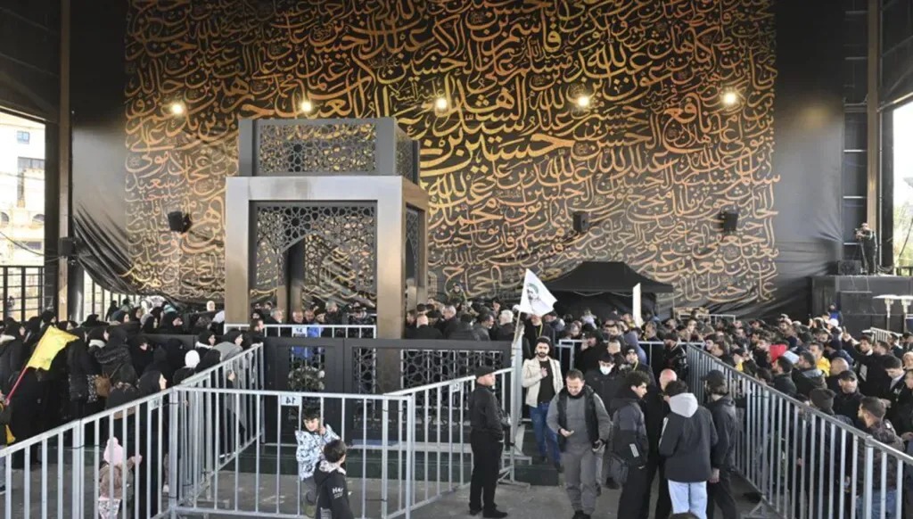 ضريح السيد نصرالله. (النهار)