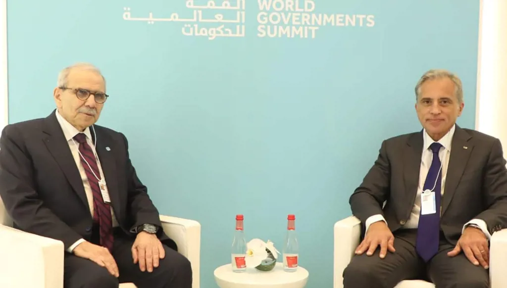 سلام التقى نظيره الأدرني في دبي