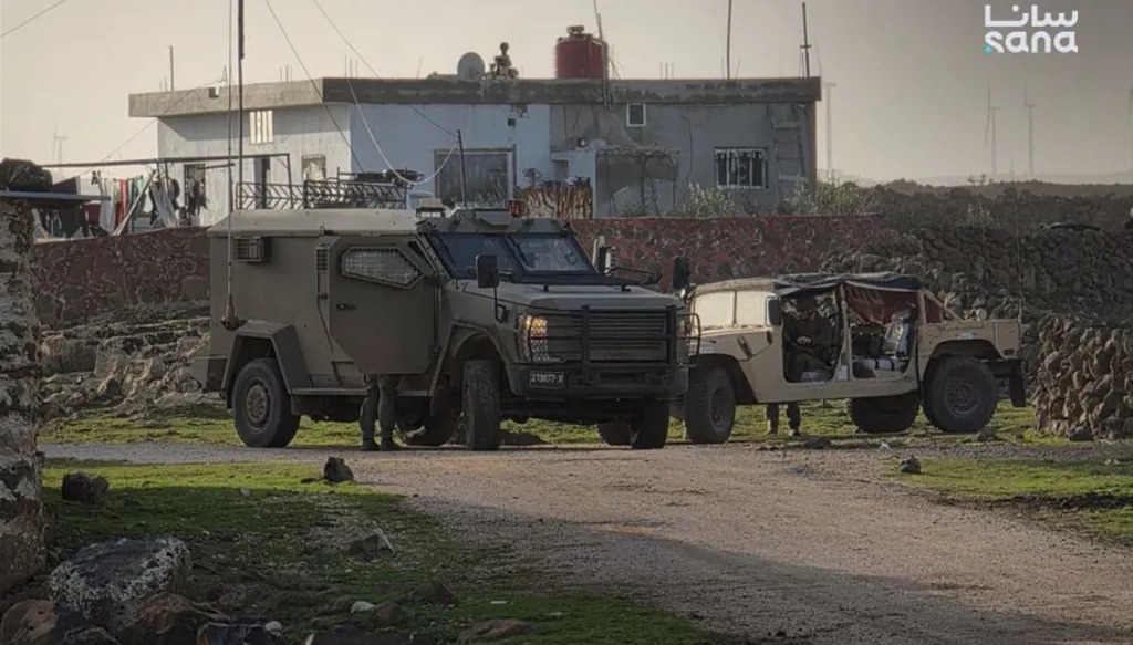 قوات إسرائيلية في مناطق القنيطرة (سانا)