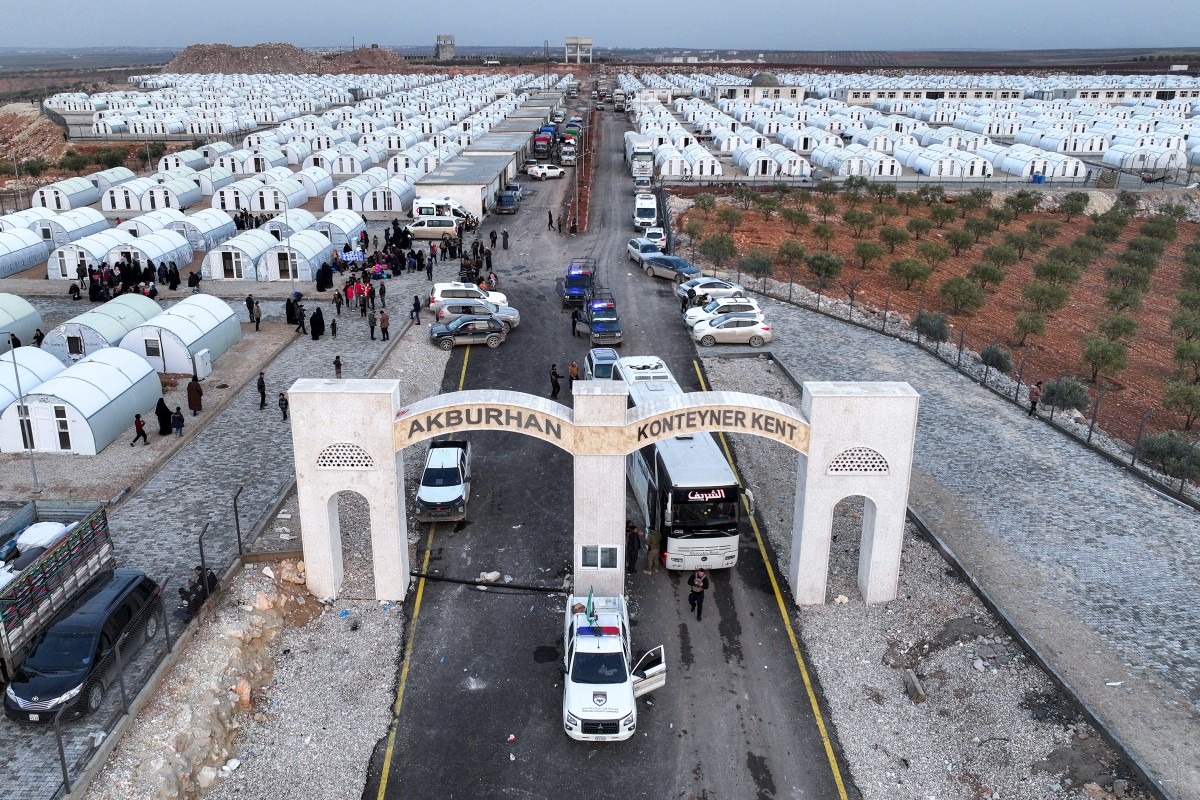 مخيم الهول في سوريا (أ ف ب).