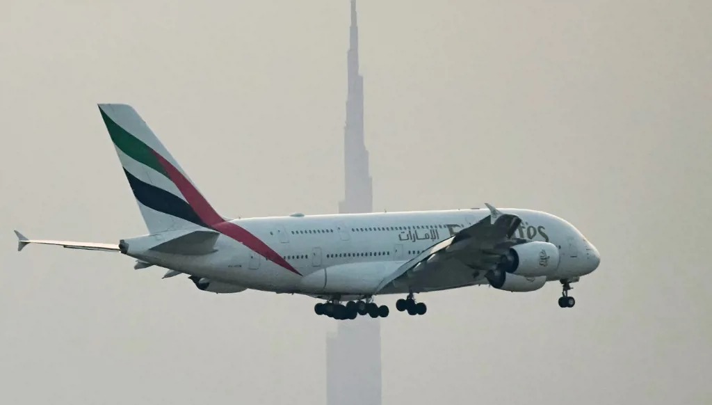 An Emirates plane takes off from Dubai Airport. (AFP)
