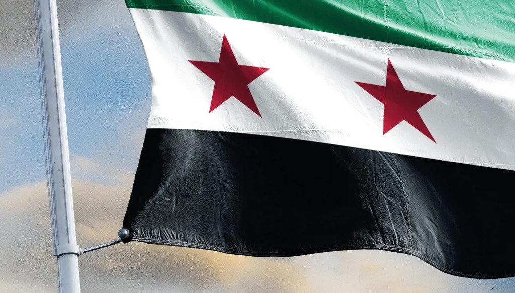 علم سوريا.