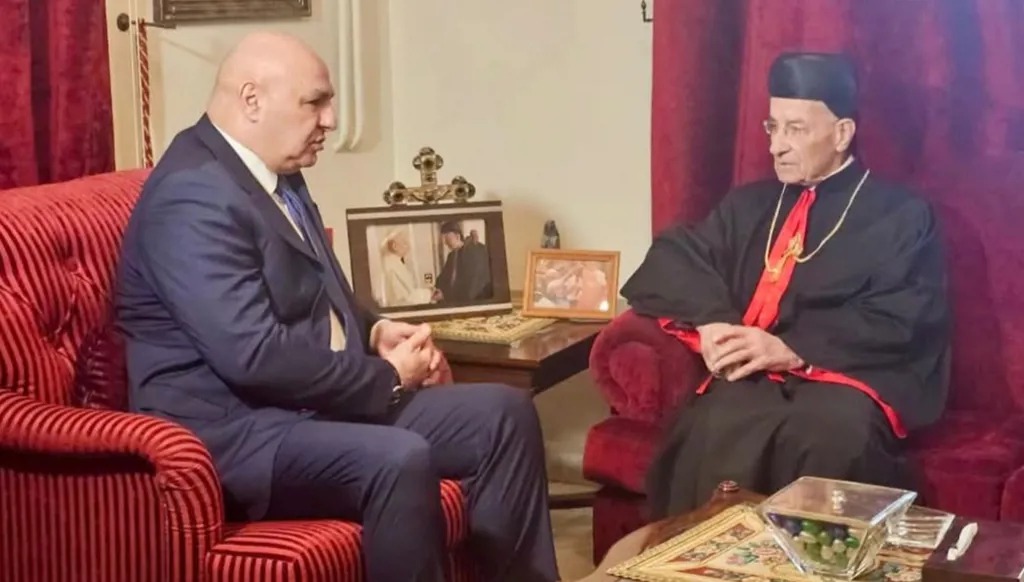 عون والبطريرك الراعي في بكركي.