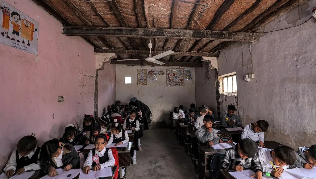 مدرسة في محافظة ديالى في العراق. (فرانس برس)