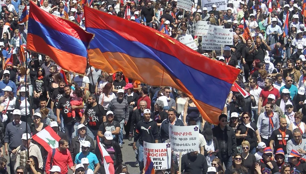 تظاهرة للأرمن في لبنان (أرشيف),