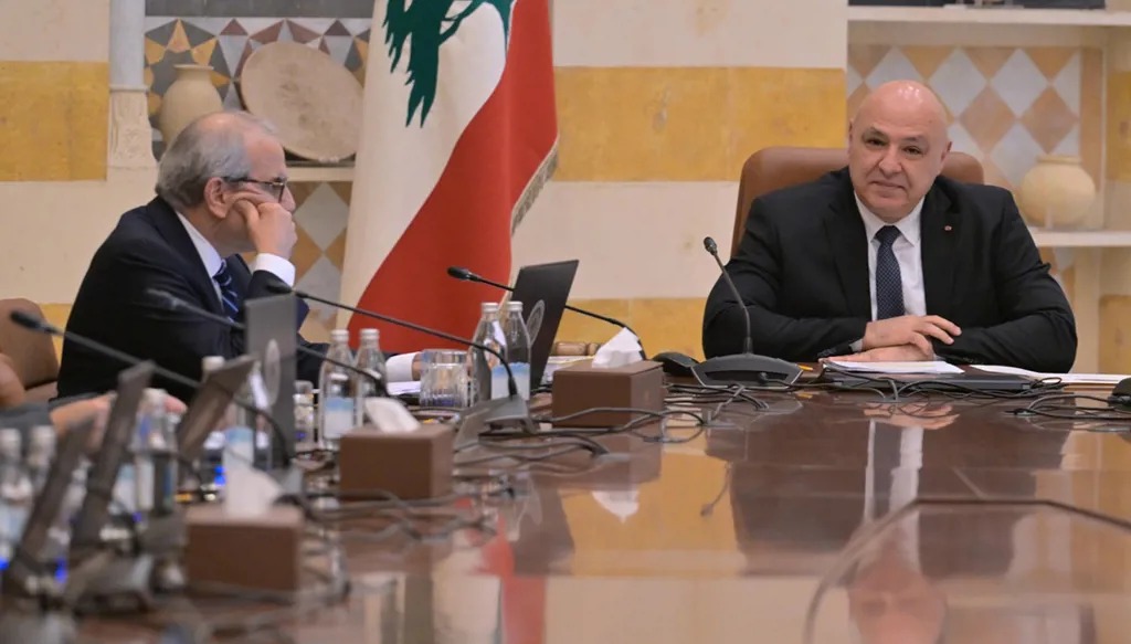 الرئيسان عون وسلام في مجلس الوزراء (نبيل اسماعيل).