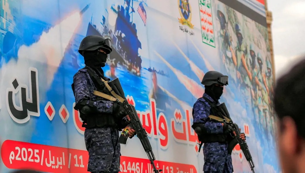 مقاتلون حوثيون (أ ف ب).