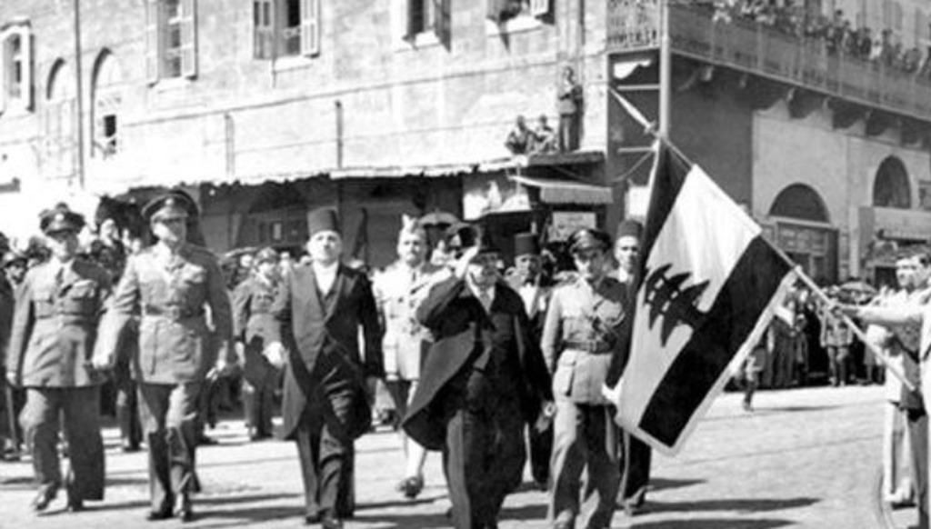 الرئيسان بشارة الخوري ورياض الصلح.