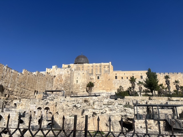 Al-Aqsa Mosque as seen from the town of Silwan. (Annahar)