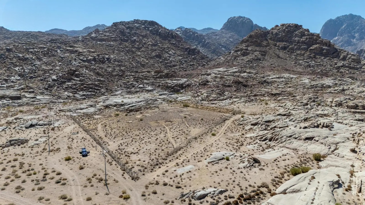 موقع مصيون شمالي غرب تبوك. (واس)