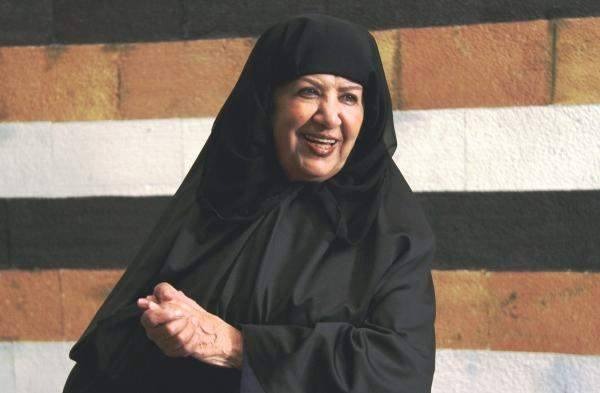 هدى شعراوي في دور أم زكي. (باب الحارة)