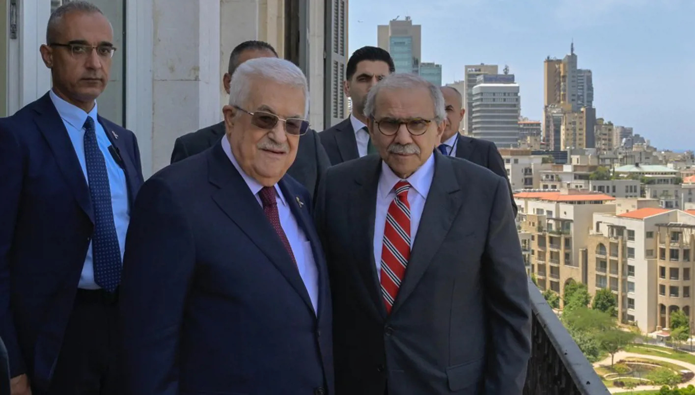 الرئيسان سلام وعباس في السرايا الحكومية (نبيل اسماعيل).