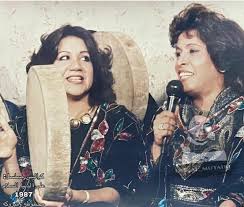 كواليس مسلسل الكويتي على الدنيا السلام للثنائي حياه الفهد وسعاد عبدالله (فايسبوك).