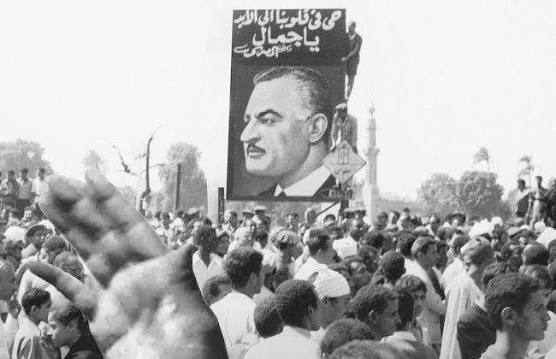 من جنازة جمال عبد الناصر.