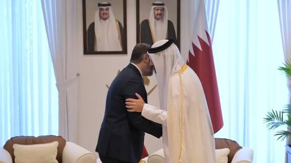 الشيخ محمد بن عبدالرحمن بن جاسم آل ثاني وأسعد الشيباني