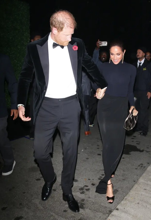 ميغان ماركل والامير هاري في عيد ميلاد كريس جينير السبعين (انترنت)