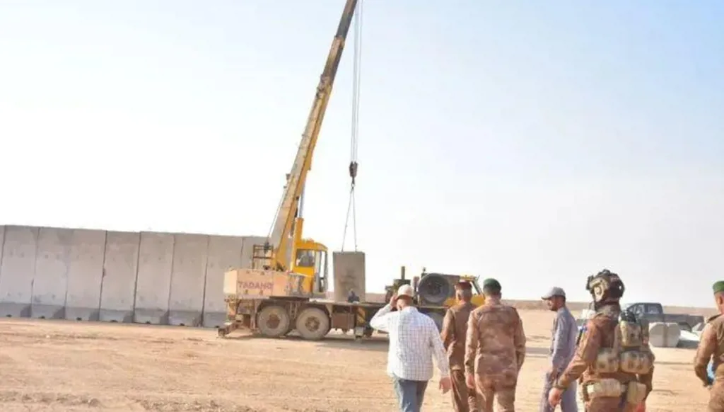 أين وصل الجدار الخرساني على الحدود العراقية السورية؟