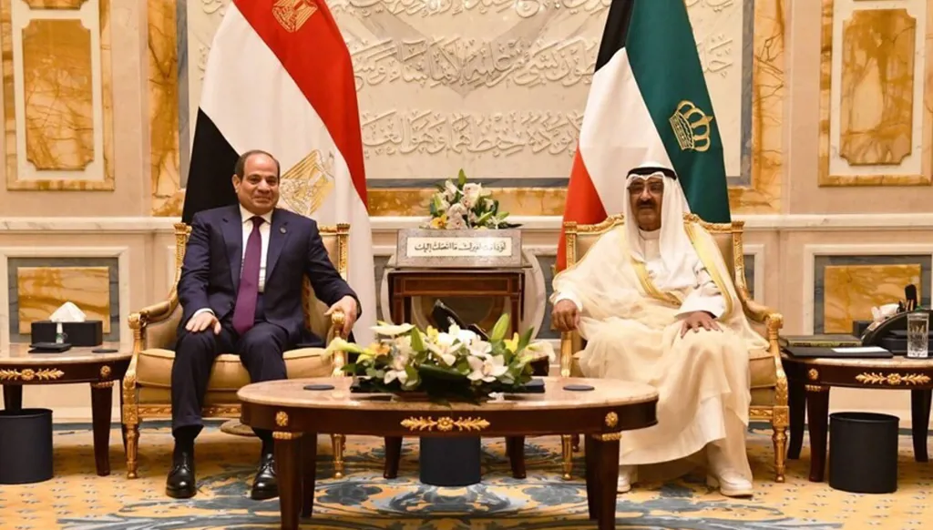 السيسي وأمير الكويت: لانسحاب إسرائيلي كامل من جنوب لبنان