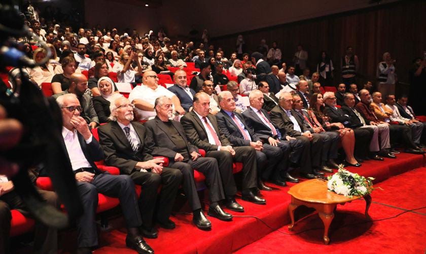 جانب من حضور افتتاح مهرجان الأردن الدولي للأفلام بدورته الحادية عشرة في المركز الثقافي الملكي في عمّان.(بترا – وكالة الأنباء الأردنية)