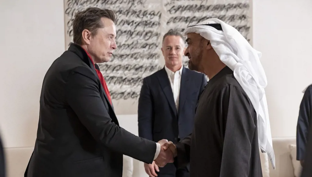 Sheikh Mohammed bin Zayed and Elon Musk discuss AI, space, and global tech cooperation