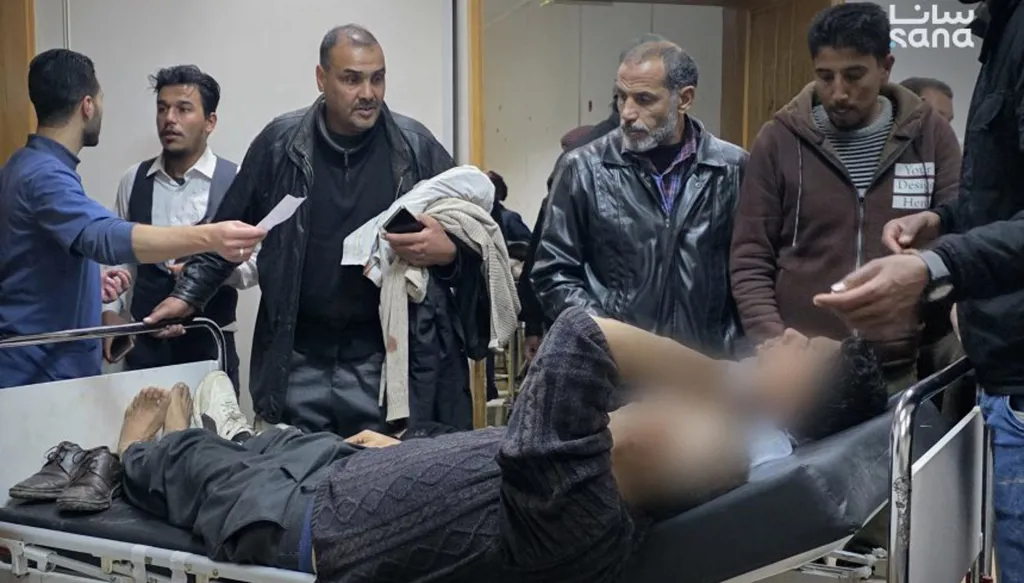 33 people injured in an explosion at a wedding celebration in southwest Syria