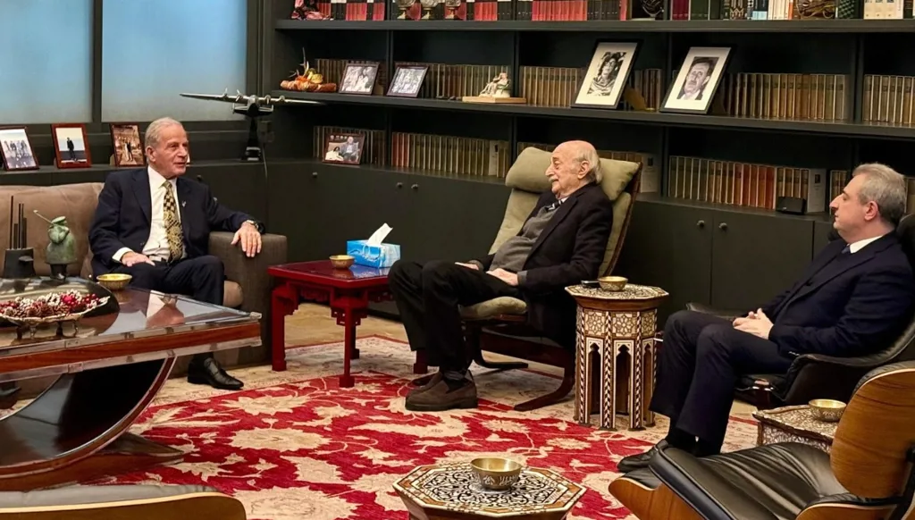 جنبلاط التقى السفير الأميركي: تأكيد دعم الجيش اللبناني