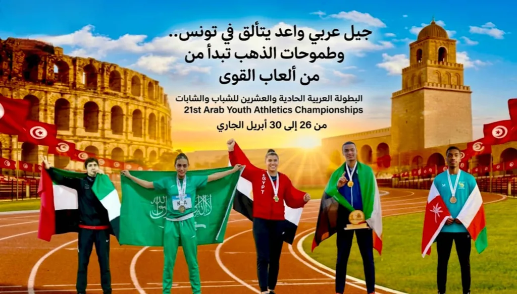 جيل عربي واعد في تونس وطموحات الذهب تبدأ من ألعاب القوى