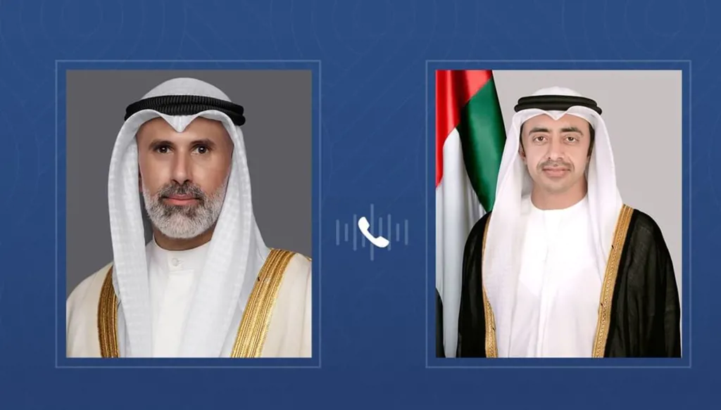 عبدالله بن زايد يؤكد تضامن الإمارات مع الكويت