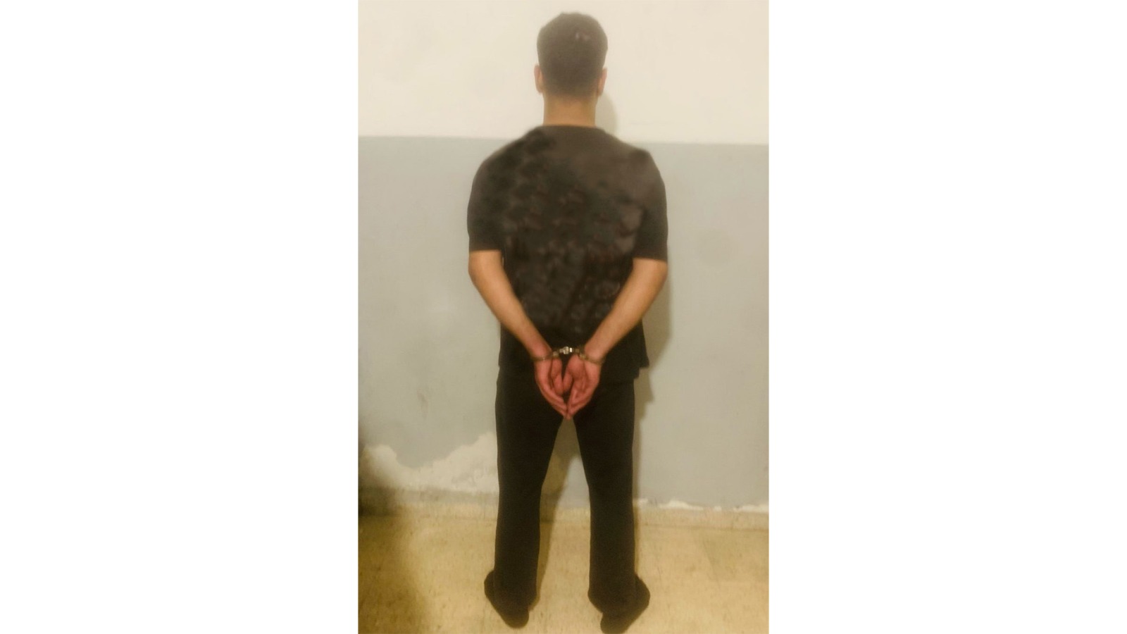 صورة للموقوف (قوى الأمن).