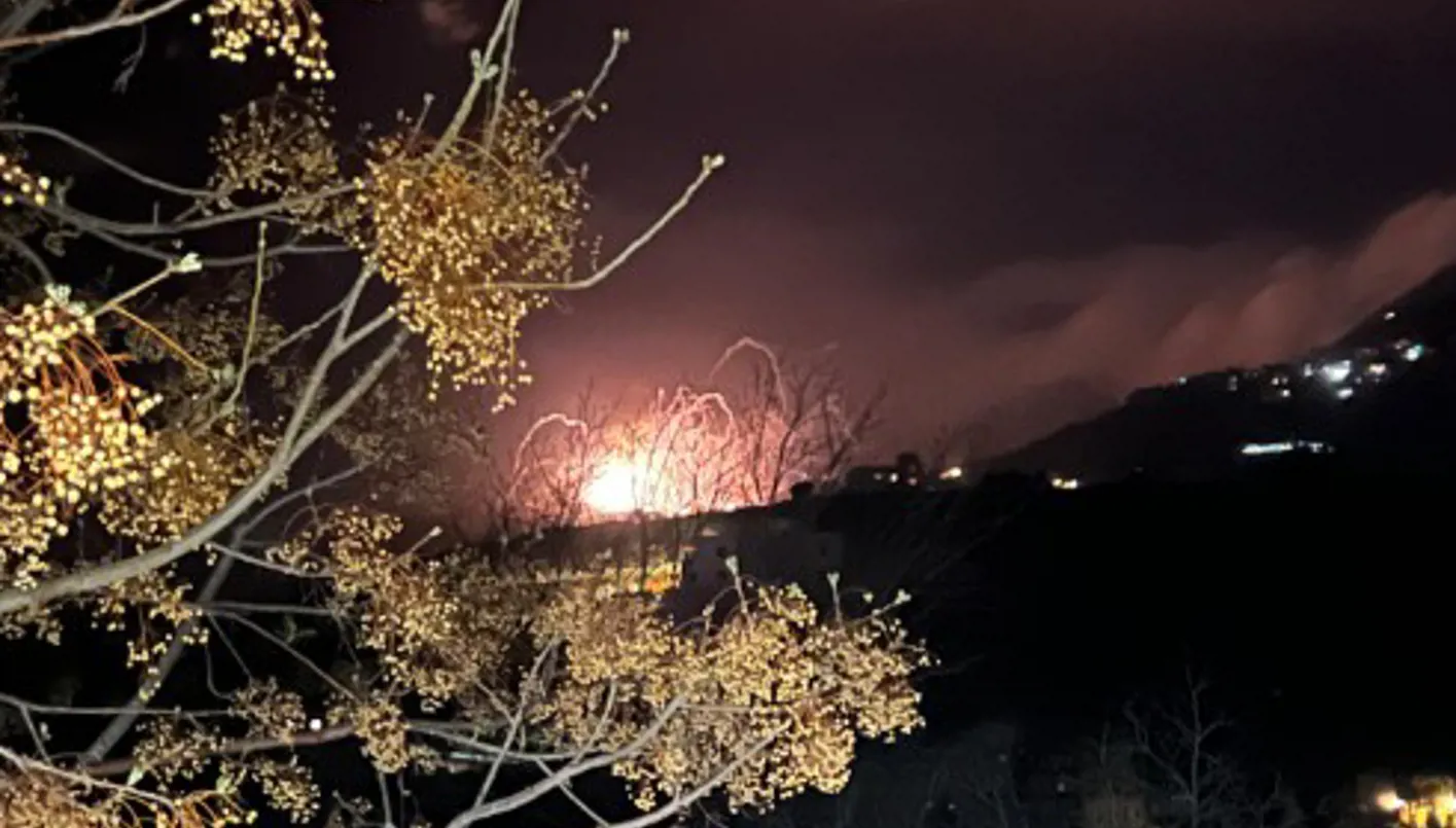 غارة على جباع- جنوب لبنان.