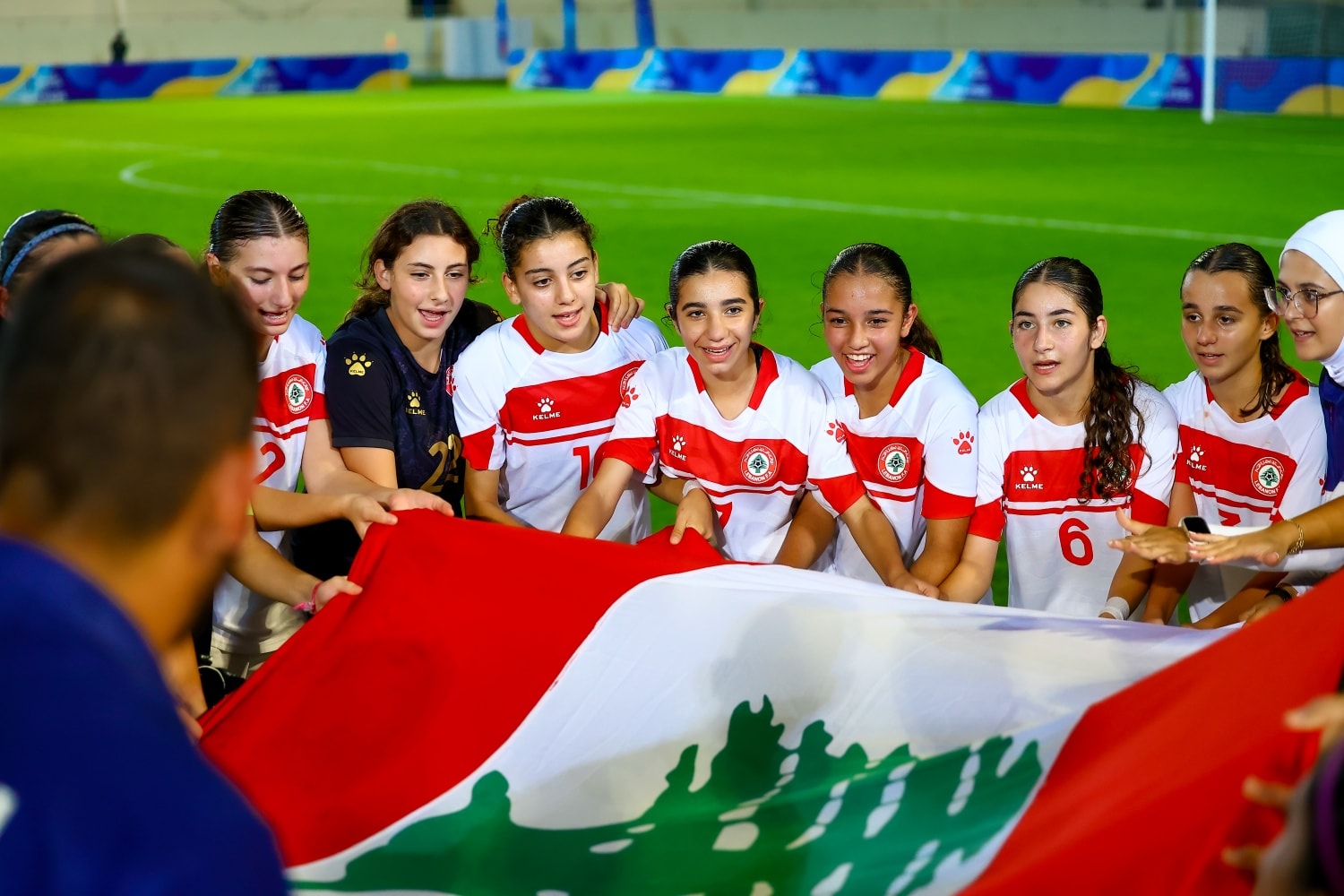 ناشئات لبنان. (وكالات)