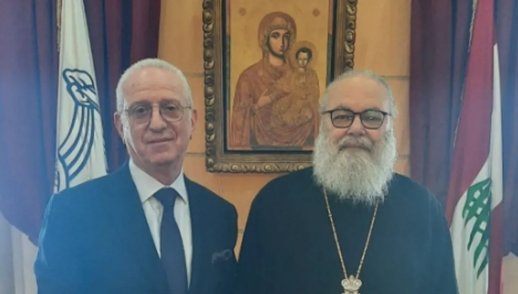 مروان أبو فاضل التقى البطريرك يوحنا العاشر: عرضنا شؤون وطننا