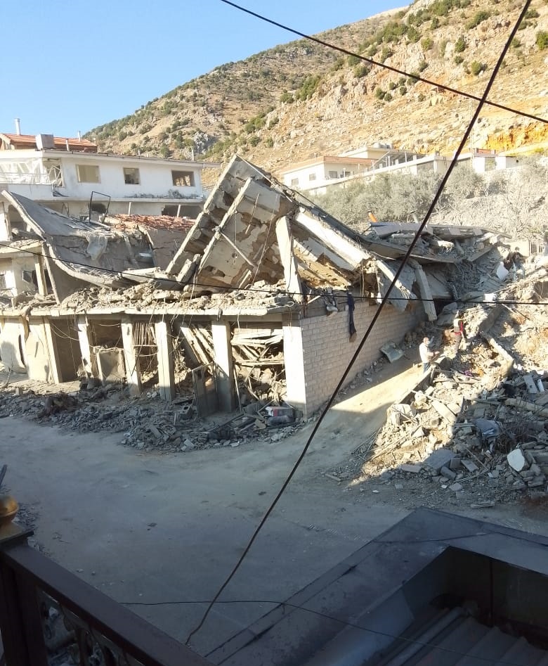 آثار الدمار في مشغرة